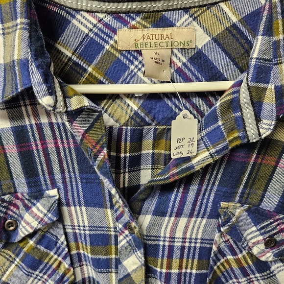 Natural reflection Tapered flannel top size xl - Picture 4 of 4